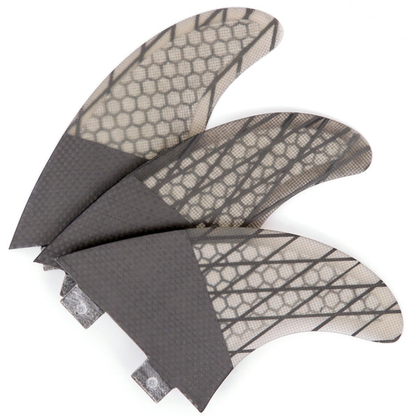 Load image into Gallery viewer, G3 FCS Fins Thruster - Kids Surfboard Fins - Carbon Fiber Fins Fins G3 Grey 5
 Load image into Gallery viewer, G3 FCS Fins Thruster - Kids Surfboard Fins - Carbon Fiber Fins Fins G3 Grey 5