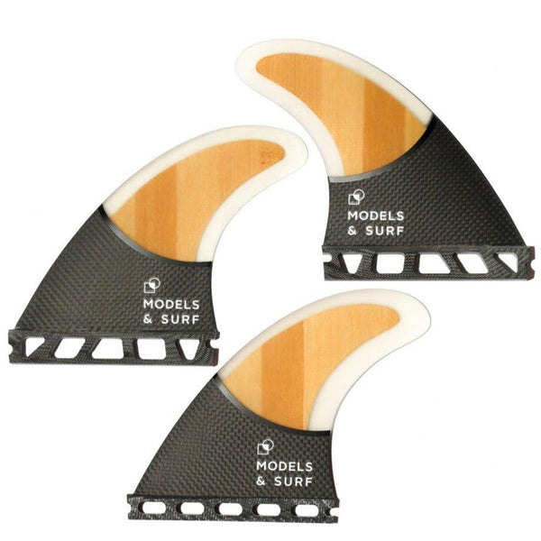 Load image into Gallery viewer, Compatible Future Fins - The Hybrid - Thruster / Carbon-Light Wood - Models and Surf
 Load image into Gallery viewer, Compatible Future Fins - The Hybrid - Thruster / Carbon-Light Wood - Models and Surf