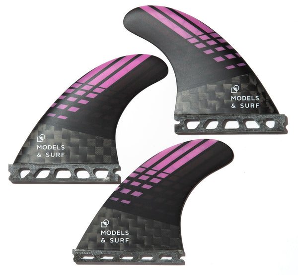 Load image into Gallery viewer, Compatible Future Fins - The Racing - Thruster / Carbon Fibre - Models and Surf
 Load image into Gallery viewer, Compatible Future Fins - The Racing - Thruster / Carbon Fibre - Models and Surf