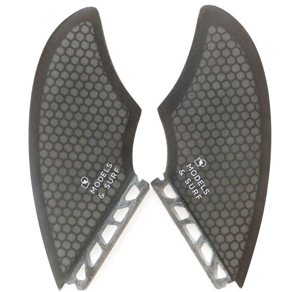 Load image into Gallery viewer, Compatible Future Side Fins - The Batman - Fiberglass - Models and Surf
 Load image into Gallery viewer, Compatible Future Side Fins - The Batman - Fiberglass - Models and Surf