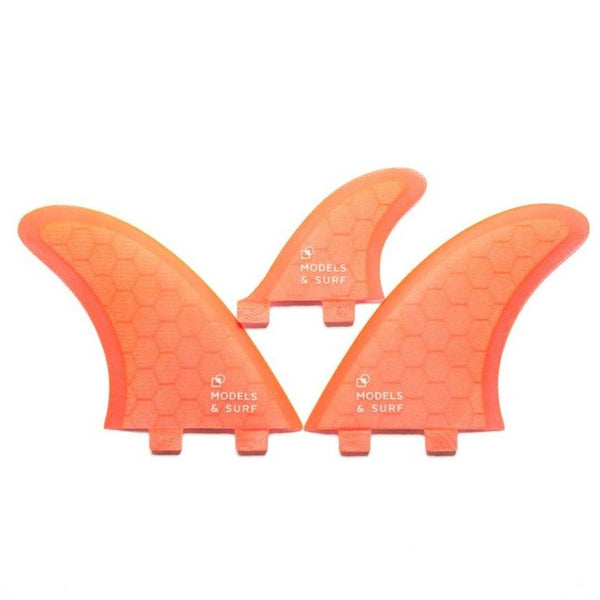 Load image into Gallery viewer, Surfboard Fins - The Twin Fluo - 2 + 1 / Honeycomb - Models and Surf
 Load image into Gallery viewer, Surfboard Fins - The Twin Fluo - 2 + 1 / Honeycomb - Models and Surf