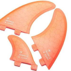 Surfboard Fins - The Twin Fluo - 2 + 1 / Honeycomb - Models and Surf