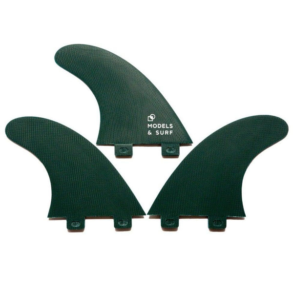 Load image into Gallery viewer, Surfboard Fins - Dark Swamp - Thruster / Fibre Glass - Models and Surf
 Load image into Gallery viewer, Surfboard Fins - Dark Swamp - Thruster / Fibre Glass - Models and Surf