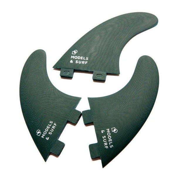 Load image into Gallery viewer, Surfboard Fins - Dark Swamp - Thruster / Fibre Glass - Models and Surf
 Load image into Gallery viewer, Surfboard Fins - Dark Swamp - Thruster / Fibre Glass - Models and Surf
