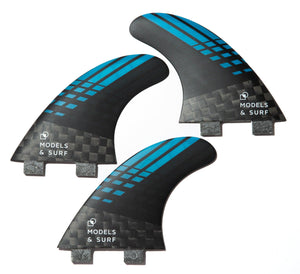 Surfboard Fins - The Racing - Thruster / Carbon Fibre - Models and Surf