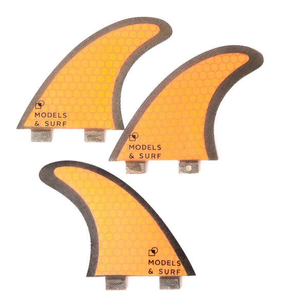 Load image into Gallery viewer, Surfboard Fins - Bari Sardo - Thruster / Carbon Fibre - Models and Surf

