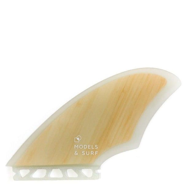 Load image into Gallery viewer, Compatible Future Side Fins - The Bamboo Batman - Fibreglass/Bamboo - Models and Surf
