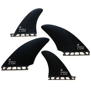 Quad Keel Twin Surfboard Fins - The Orca - Quad Twin Fins / Fibreglass - Models and Surf