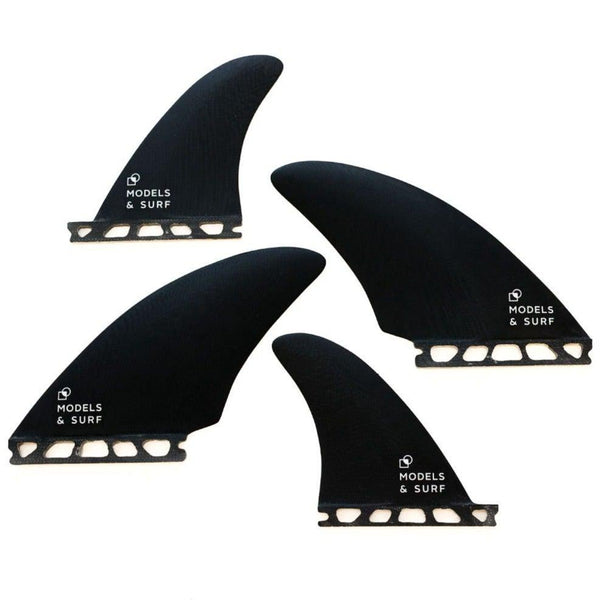Load image into Gallery viewer, Quad Keel Twin Surfboard Fins - The Orca - Quad Twin Fins / Fibreglass - Models and Surf
