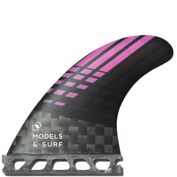 Load image into Gallery viewer, Compatible Future Fins - The Racing - Thruster / Carbon Fibre - Models and Surf
