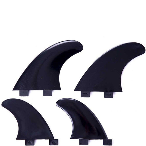 Plastic Surfboard Fins - The Basic - Quad / Plastic - Models and Surf